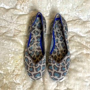 Grey Leopard Round-Toe Rothy’s, Size 6.5